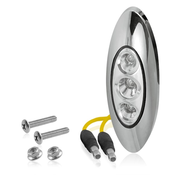 C360LED SmOvalMarkerLghtClrAmb